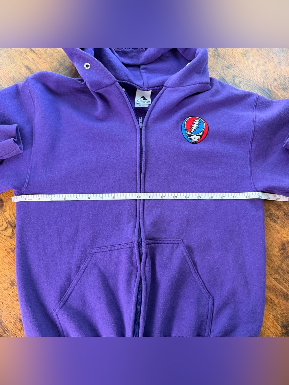 Grateful Dead Embroidered Zip Up Hoodie Stealie Dancing Bears Festival Adult M - Picture 10 of 11